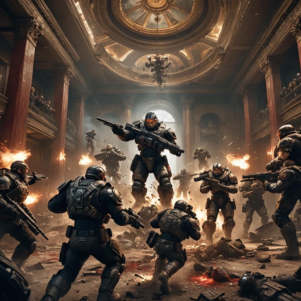 Armored Soldiers Storm Geneva Convention Meeting