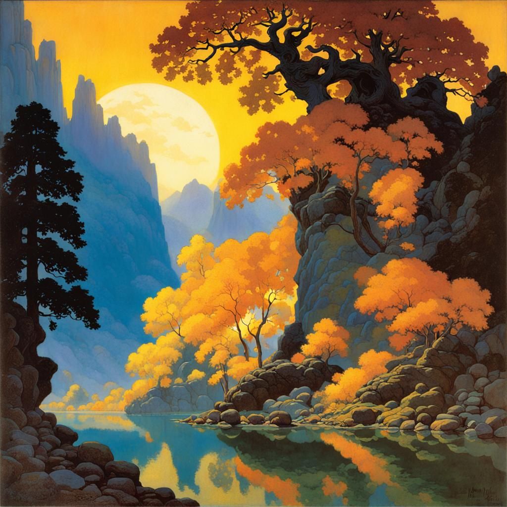 Dreamlike Fantasy Landscape Illustration