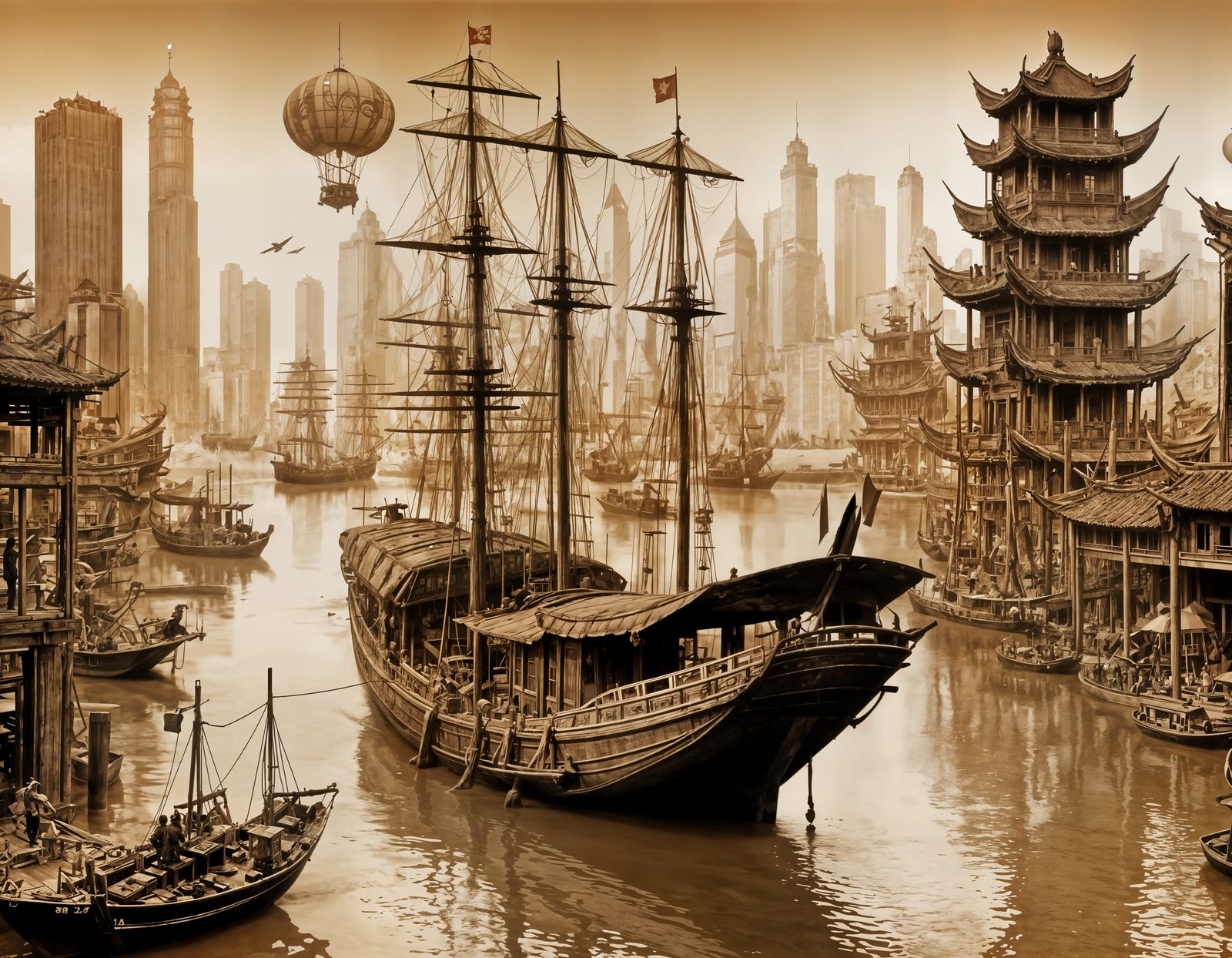 Steampunk Guangzhou: A Victorian Fantasy in 19th Century Chi...