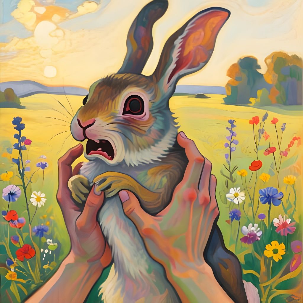 Rabbit Trembles in Hands, Soul Ascends to Heaven