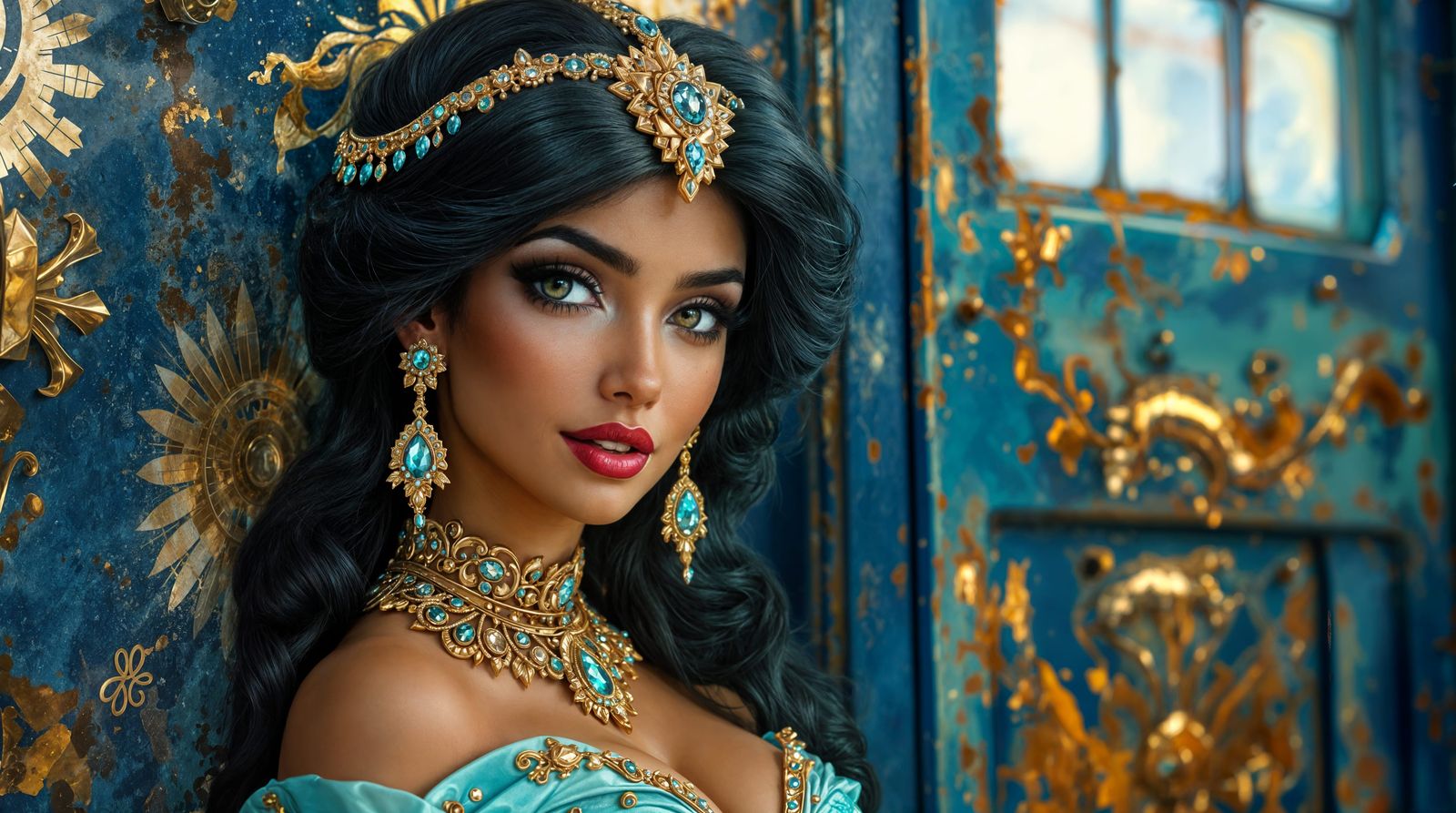 Fantasy Princess in Whimsical Tardis Setting