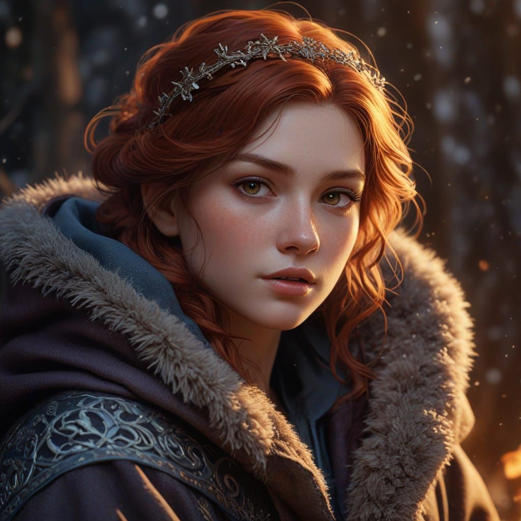 Fiery Warrior at Dawn's Edge