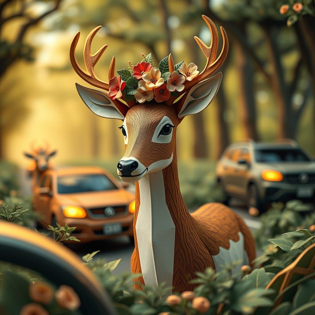 Deer's Papercraft Dream of Forest Friends
