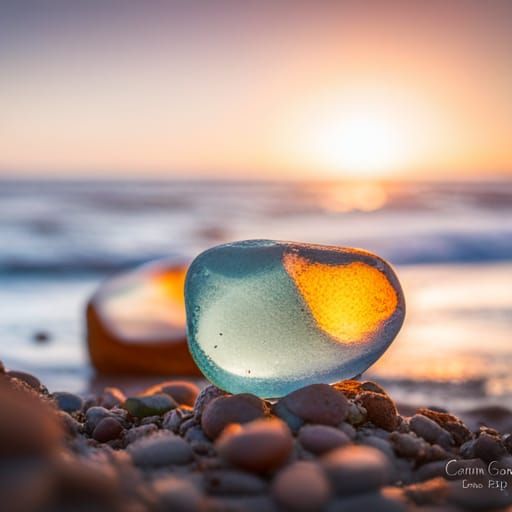 Fort Bragg Sunset: Sea Glass Beach Photography