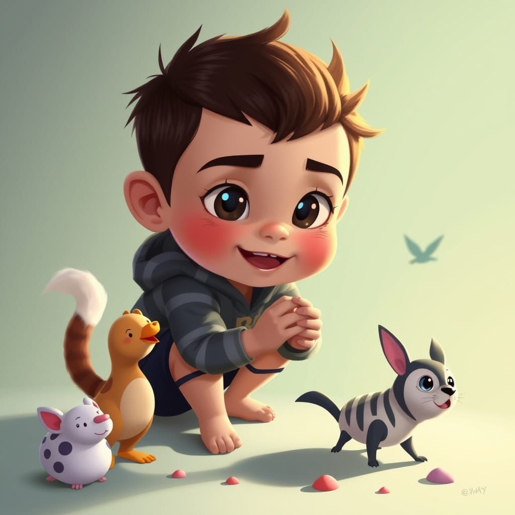 Animals Galore in Detailed Matte Painting Style