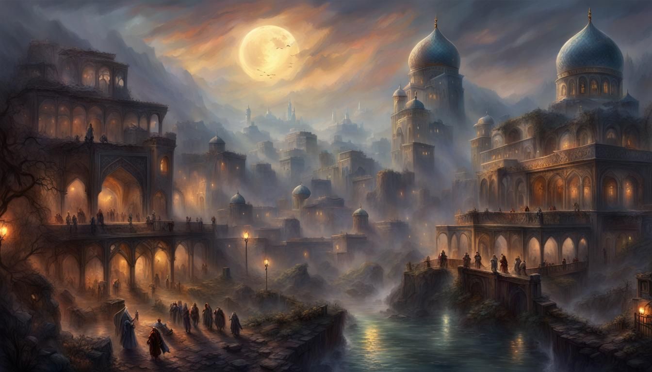 Apocalyptic Persian Cityscape in a Cinematic Style