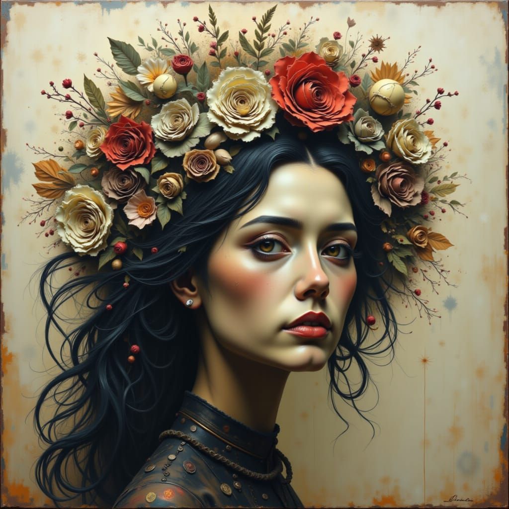 Abstract Portrait in Muted Tones