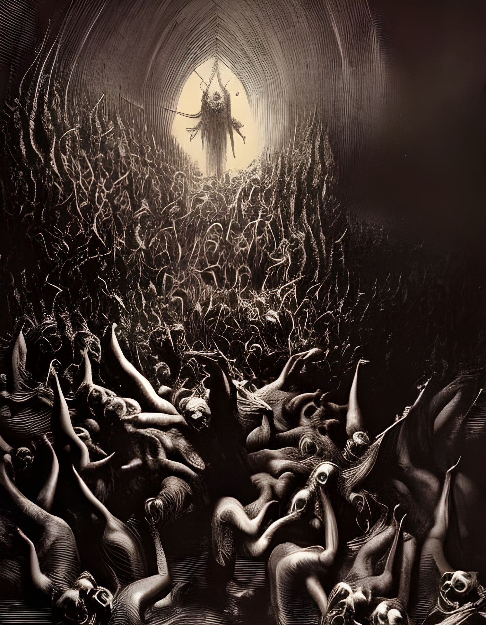 Re-Imagining of The Illustration Entitled The Mouth of Hell by Gustave Doré