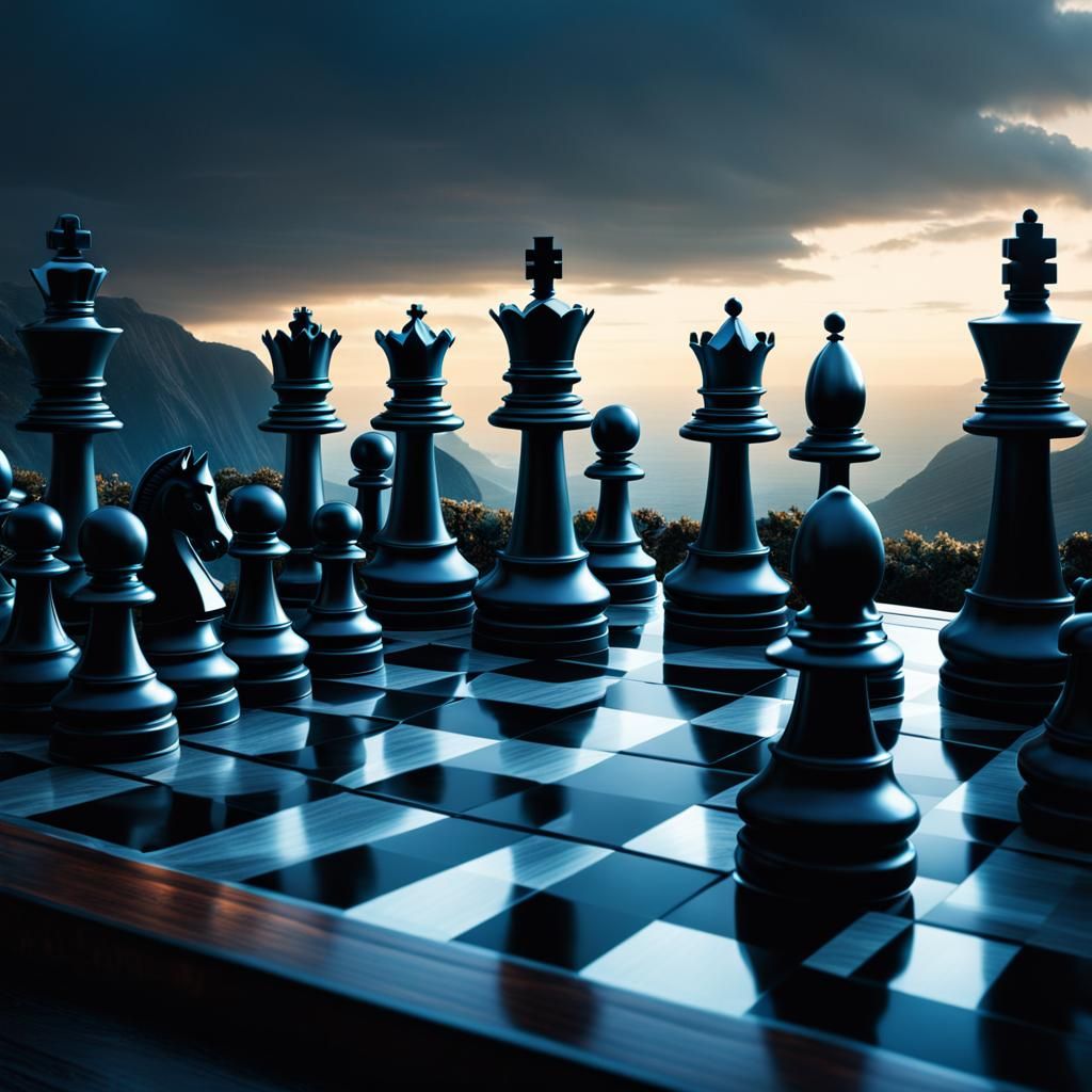 The chess pieces