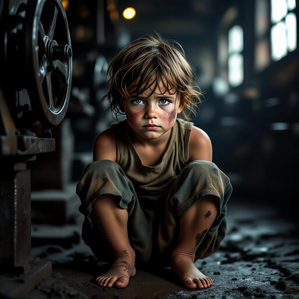 Victorian Child Laborer: A Gritty Portrait