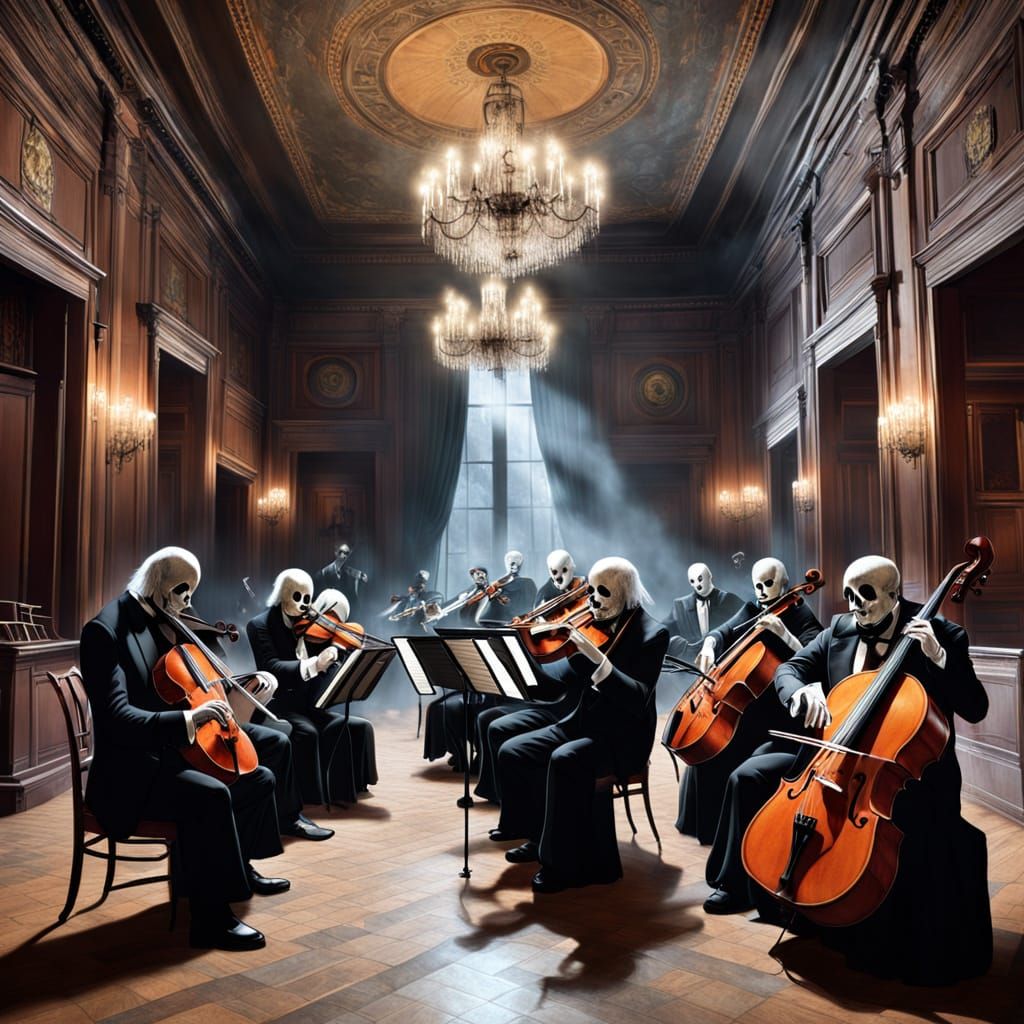 Ethereal Orchestra Performs in Haunted Mansion Ballroom