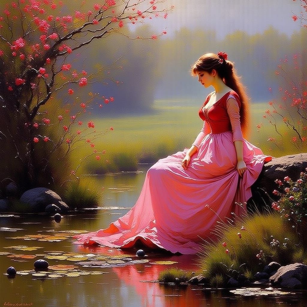 Pretty in Pink: Abstract Digital Art Composition