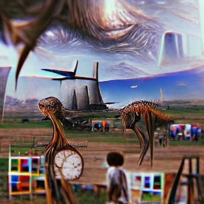 The land after time