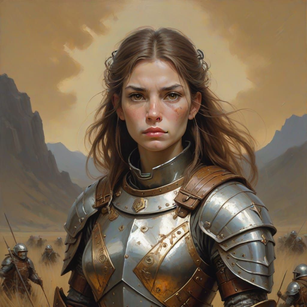 Medieval Fantasy Vole Warrior in Armor