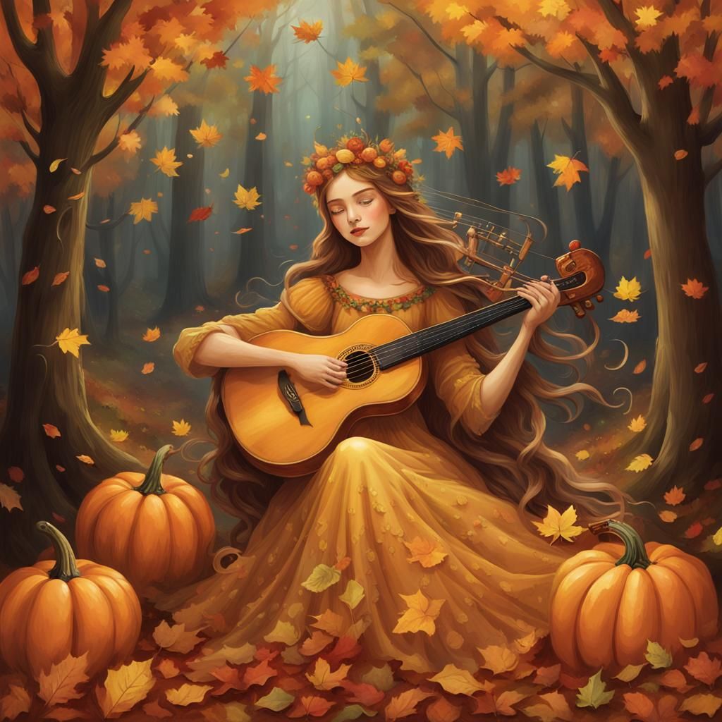 The Autumn Queen's Golden Lyre Song