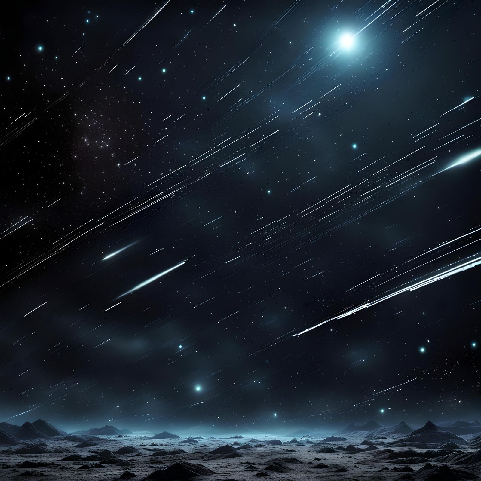 Elegant Sci-Fi Black Star Field Background
