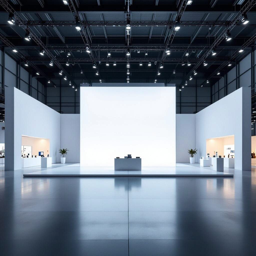 Modern Exhibition Hall in Minimalist Style