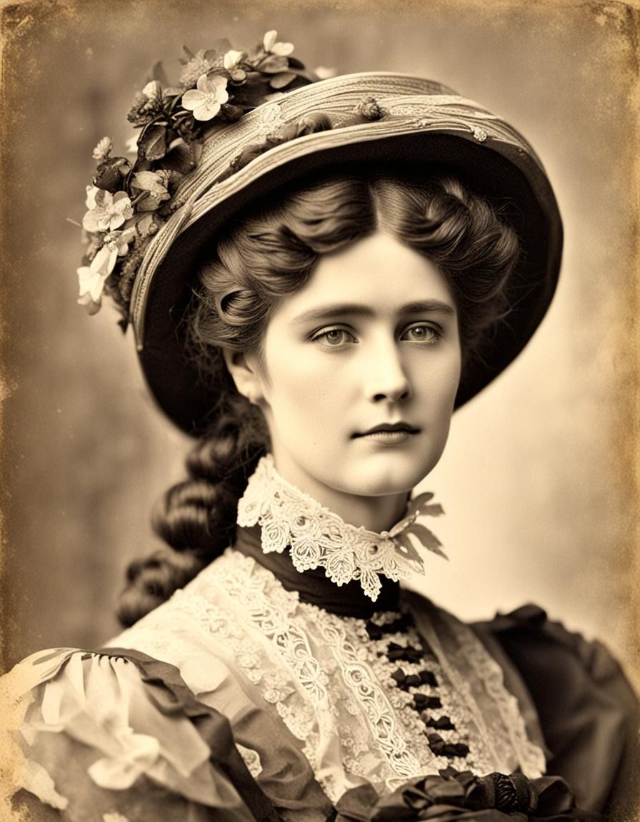 Ethereal Victorian Lady of Enchanting Beauty