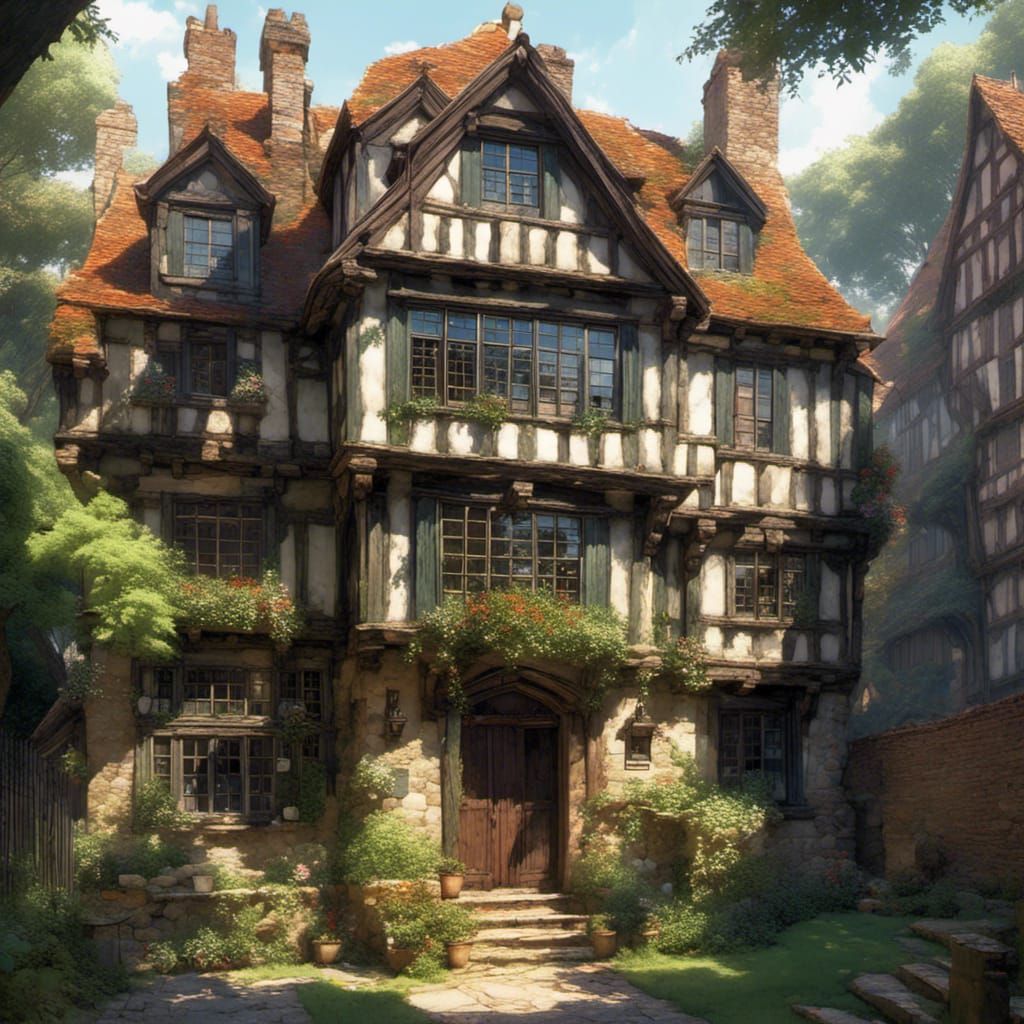 Tudor House with Georgian Additions