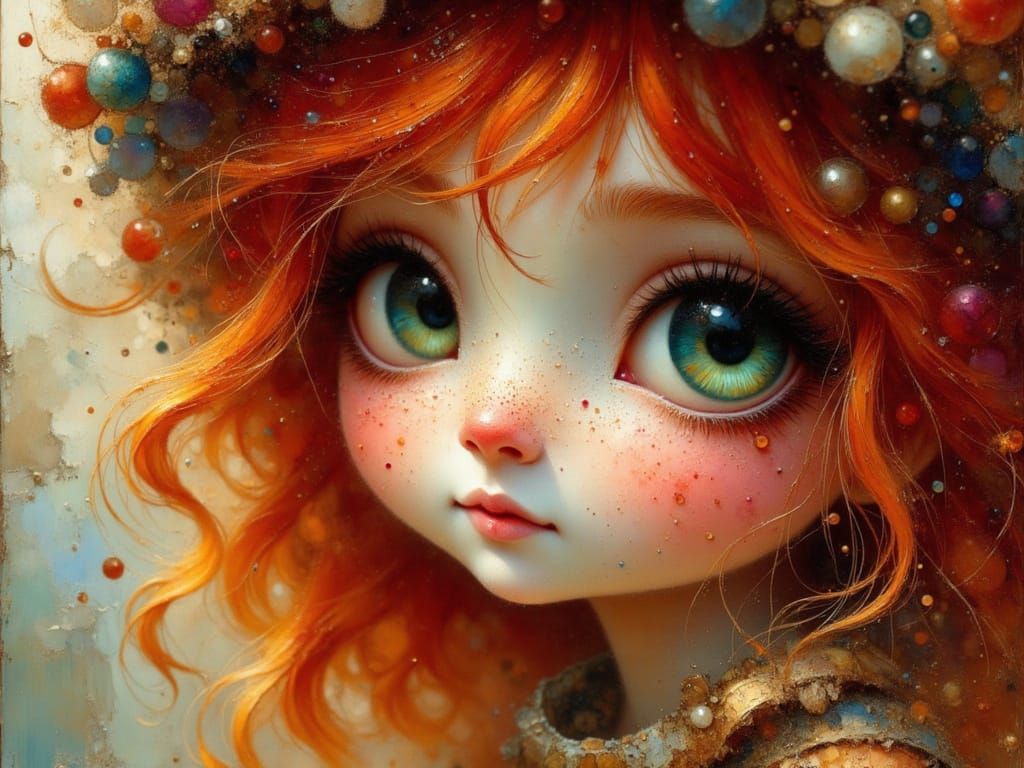 Ethereal Gypsy Punk Girl Portrait