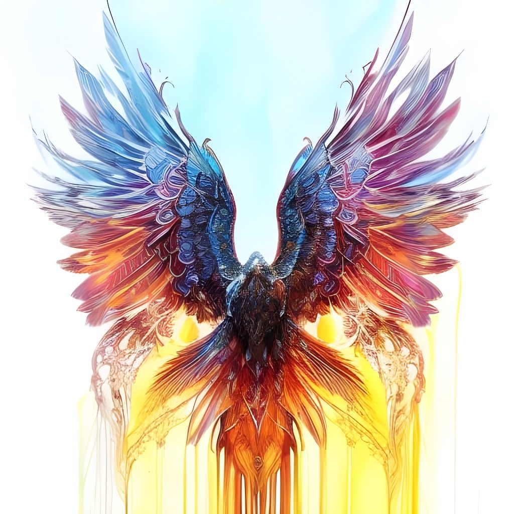 Golden Eagle Rising: Intricate Digital Art