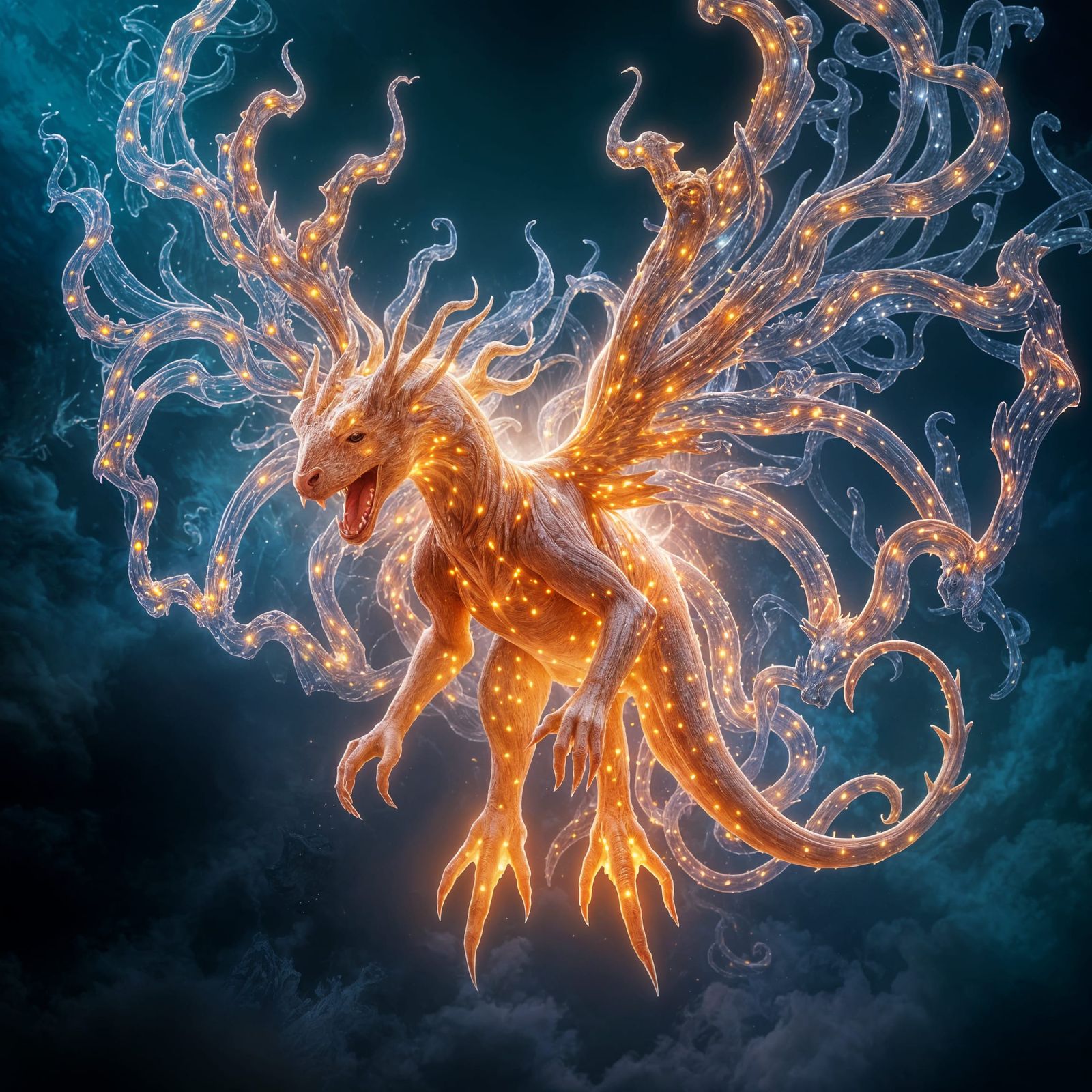 Glowing Animal of Light: Digital Matte Painting