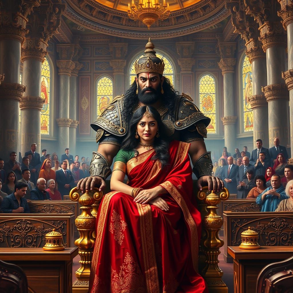 Regal Royal Courtroom in Opulent Splendor