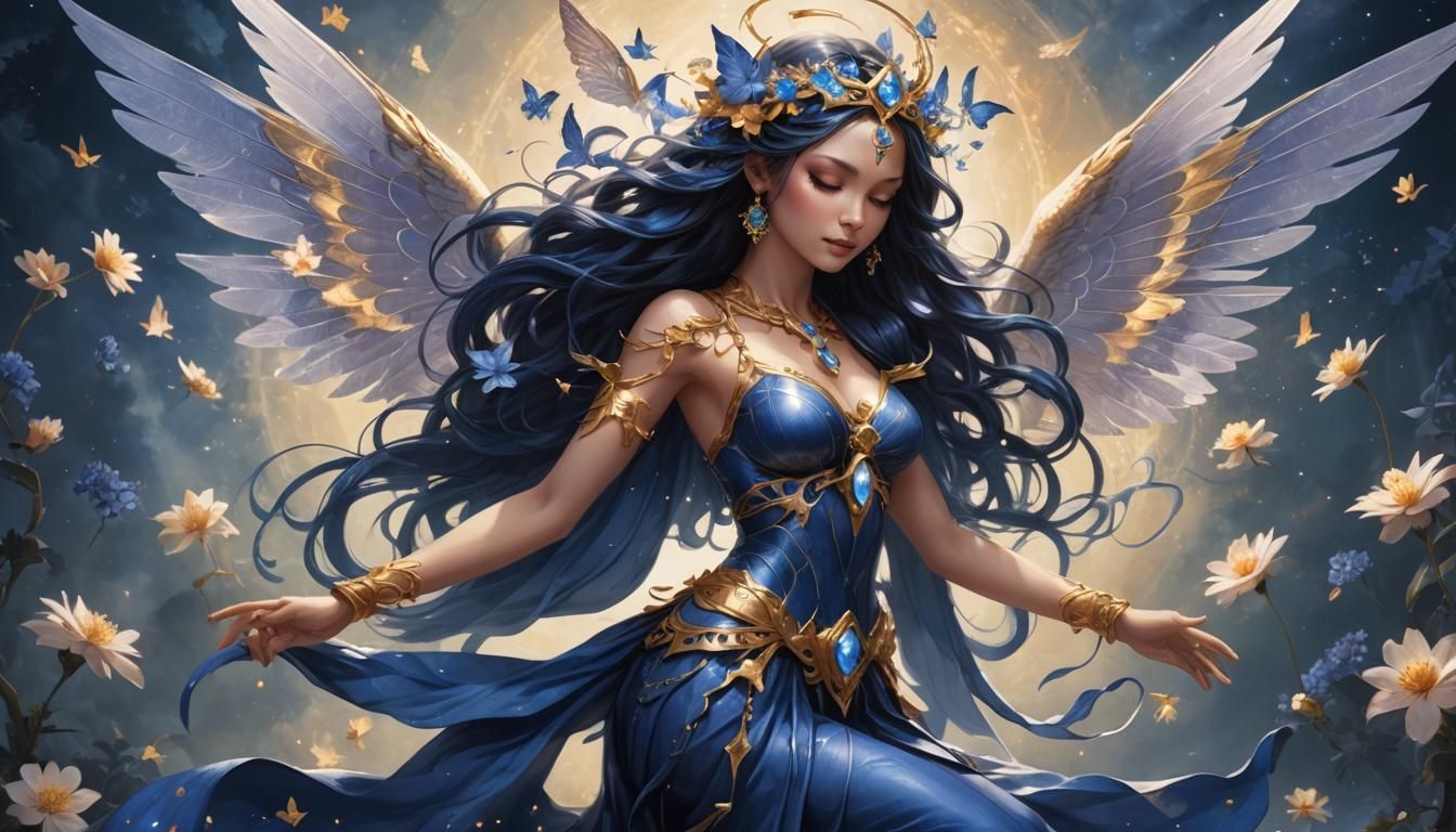 Goddess of mystical Indigo