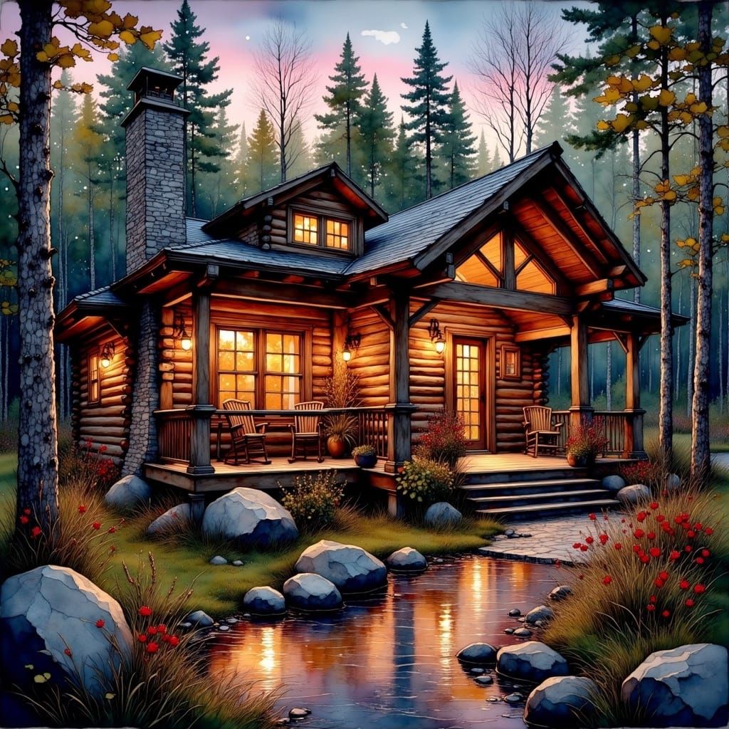 Cozy Log Cabin Retreat in Sunset Woods