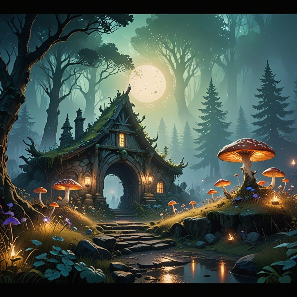 Mystical Forest Portal Revealed in Vivid Colors