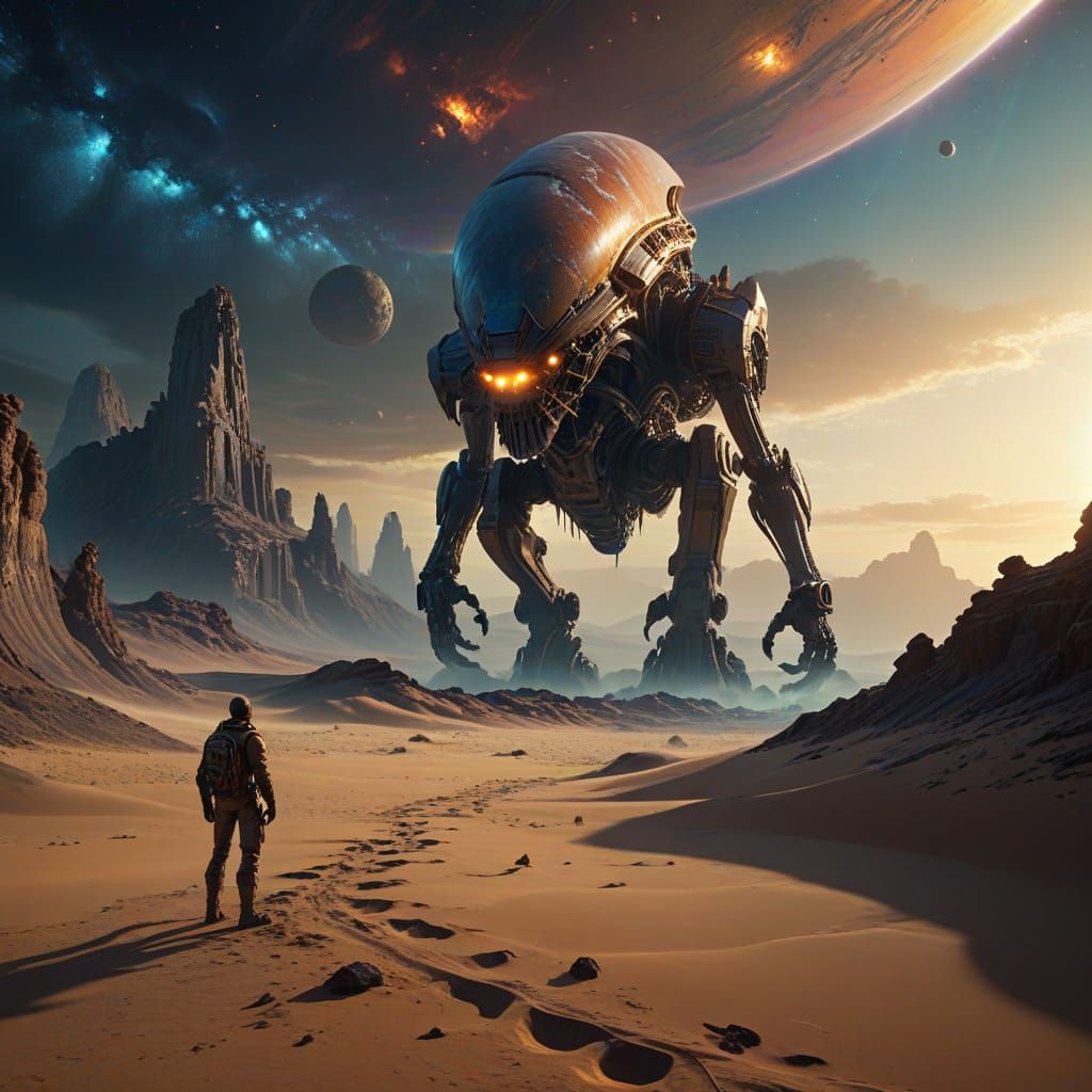 Alien Artifact on Desolate Planet