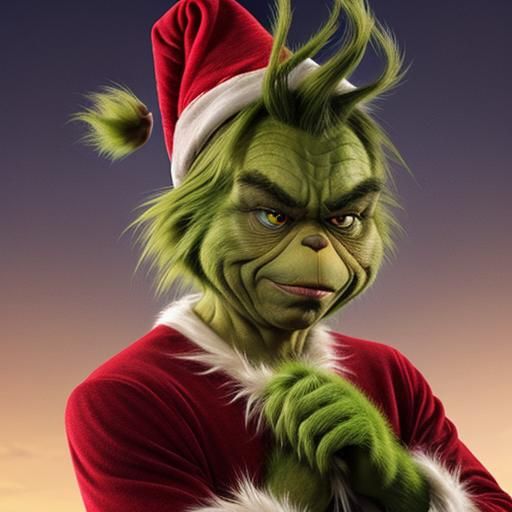 The Grinch Digital Art Rendering