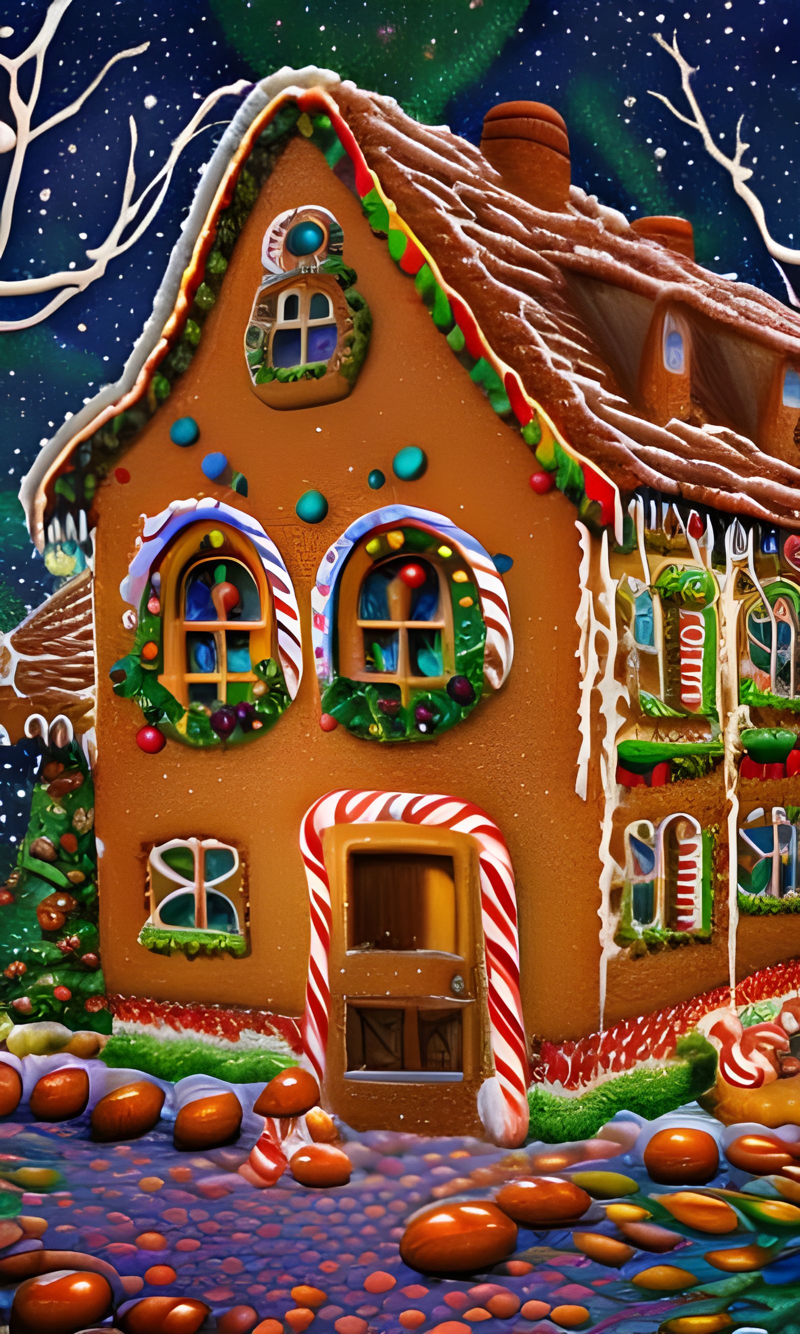 Yummy Christmas cookie house.