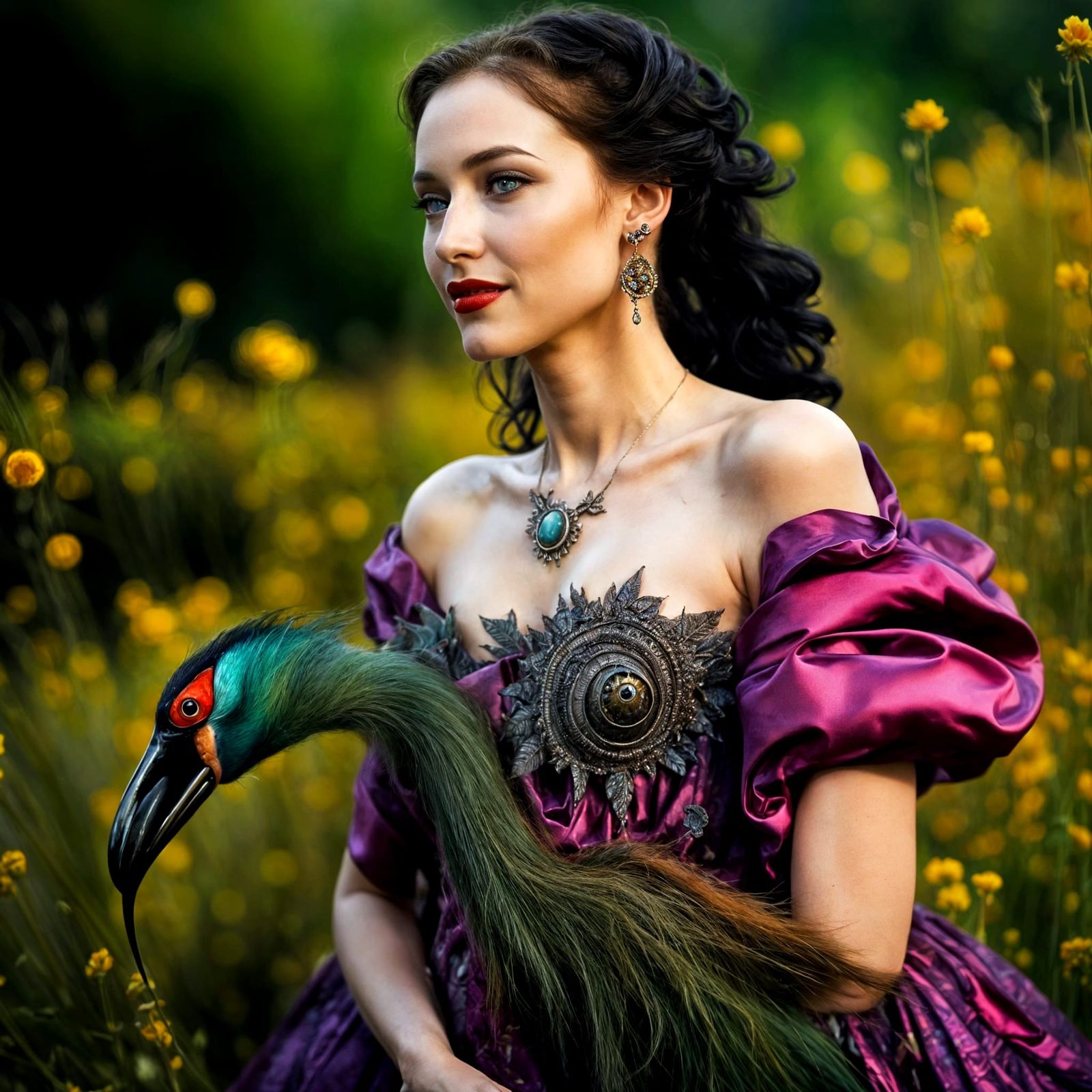 Surreal Alien Restaurant Celebration: Hyperrealistic Photogr...