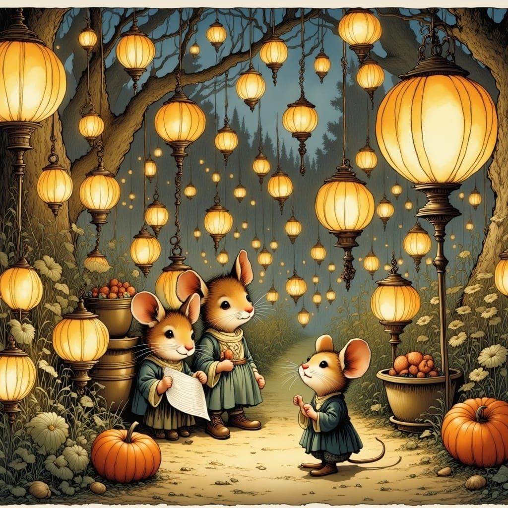 Whimsical Garden Party in a Fantastical World