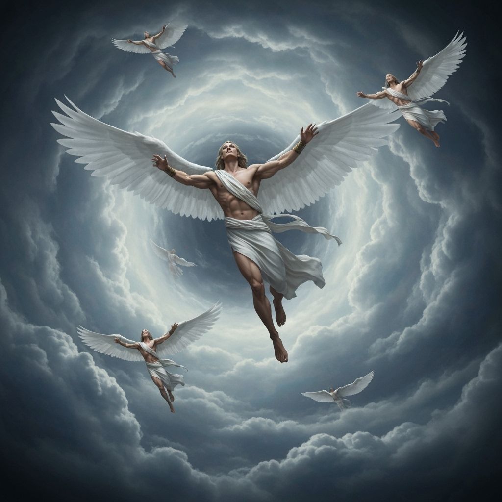 Wind Gods Soaring Through Stormy Skies