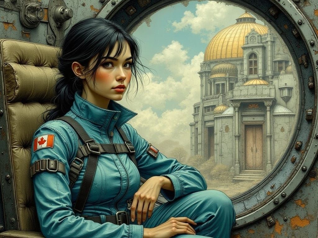 <lora:Effrenatus:0.75> <lora:Asperam Coelo:0.85><lora:racomofilo:0.8> A young asian elven woman wearing a blue jumpsuit ...