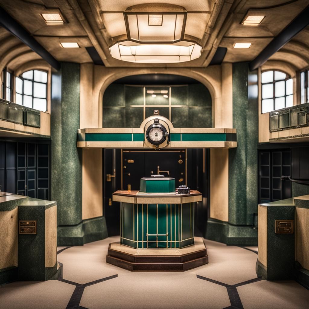 Art Deco Bunker, 1920s Architecture Photography