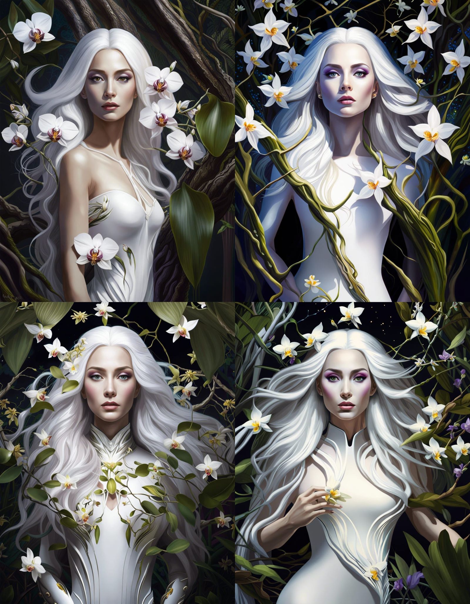 Goddess of Flora: Hyperrealistic Sci-Fi Masterpiece