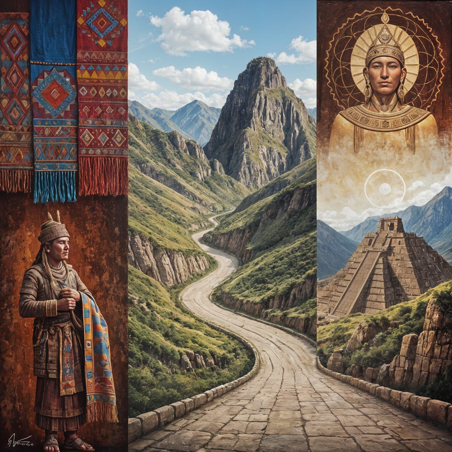 Inca Roads Across Andes Mountains