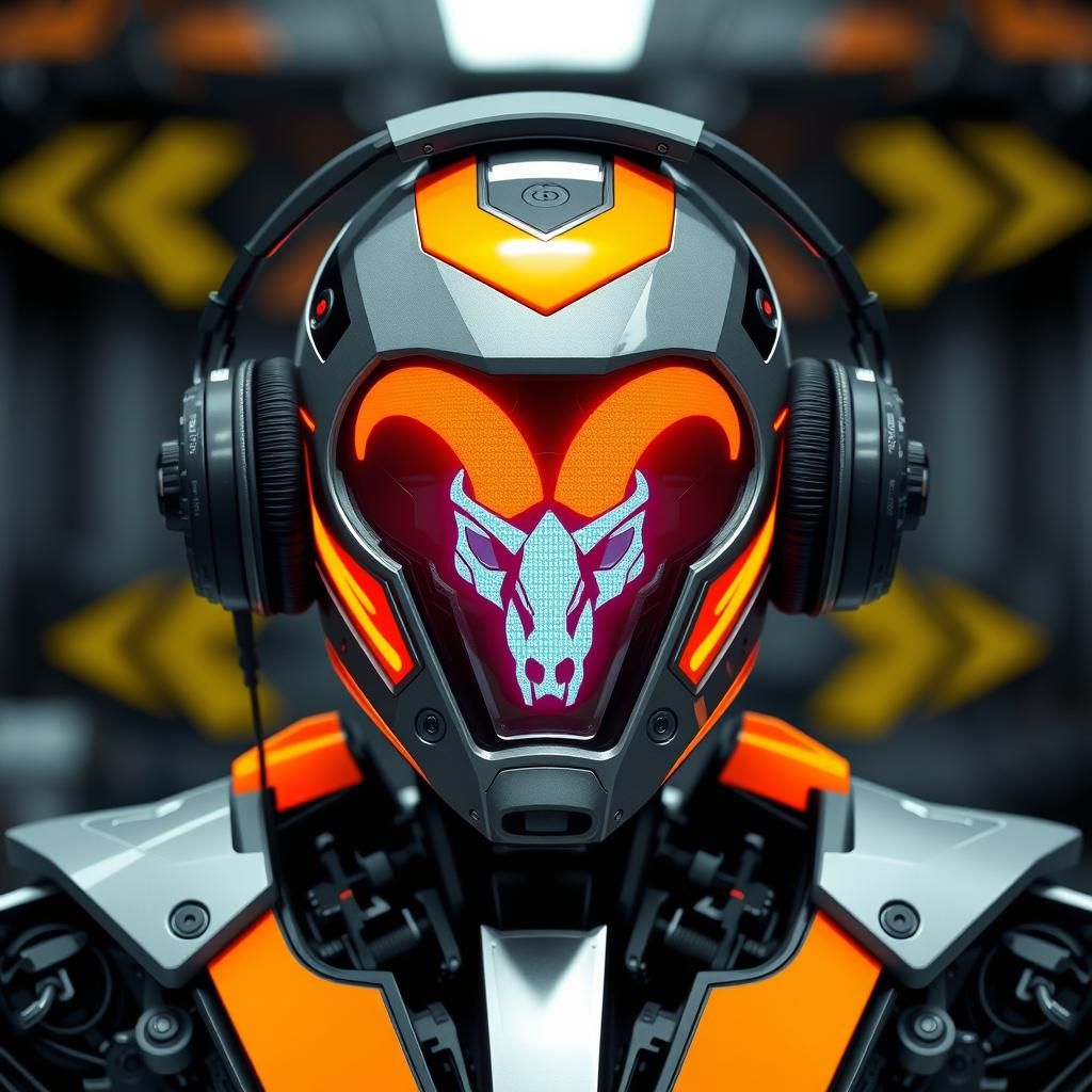 Industrial Droid with Ramskull LED Face