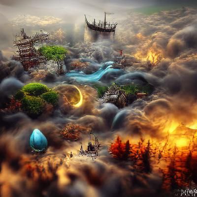 Fantasy Forbidden World Generated by AI