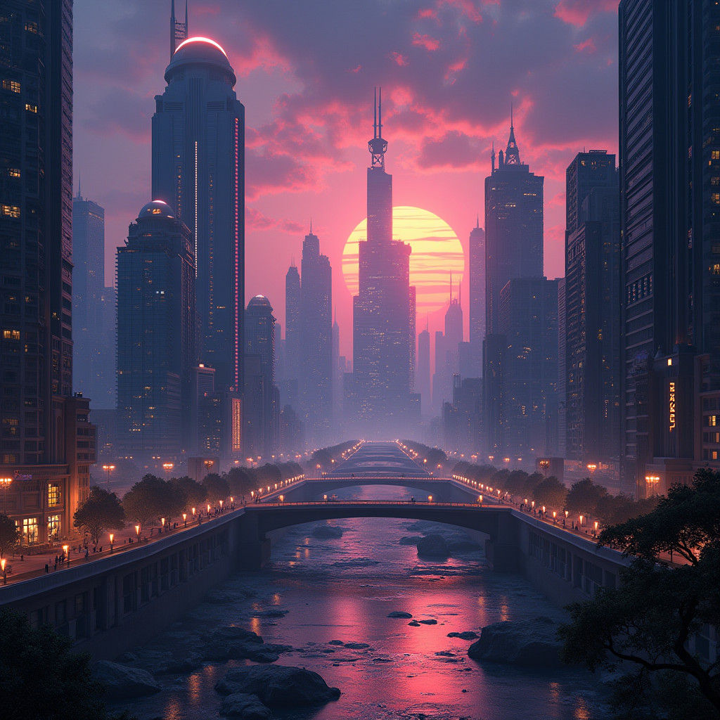 Futuristic Anti-Corruption Poster in Unreal Engine 5