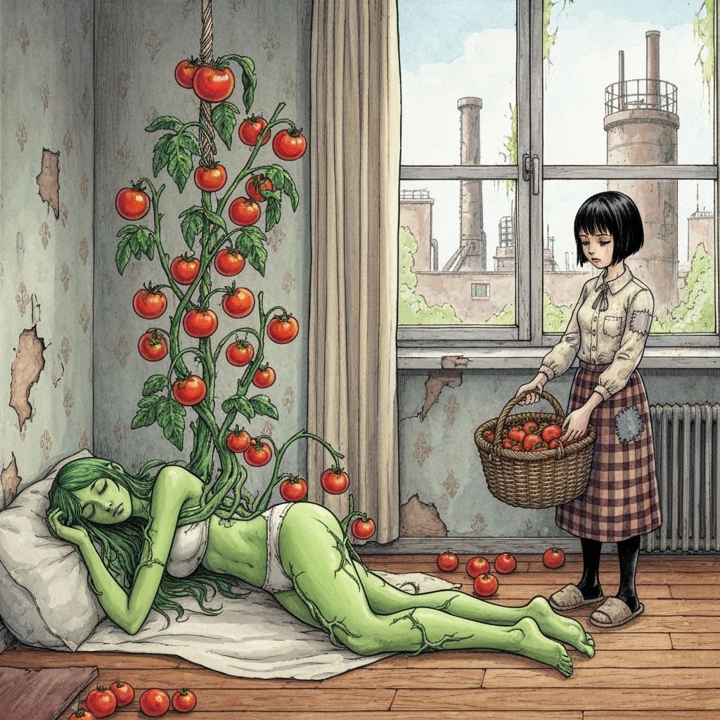 Tomato Maiden: Sci-Fi Comic Art