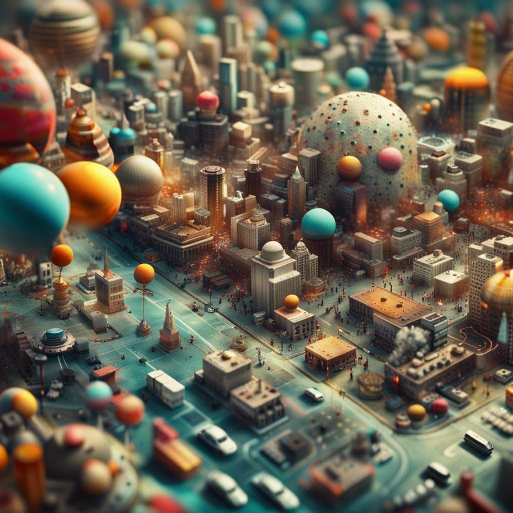 Surreal Subatomic Confusionscape in IMAX Cinematography