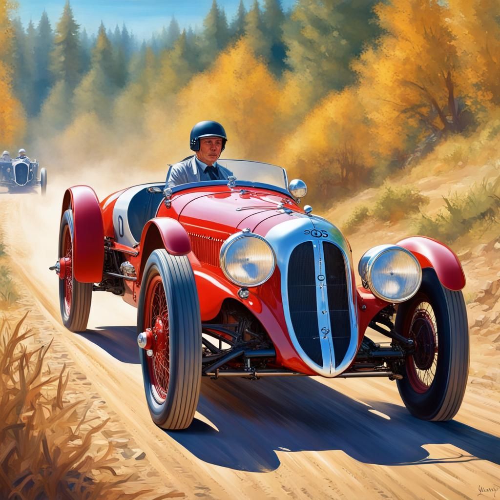 1936 Singer LeMans Racing: Detailed Fantasy Concept