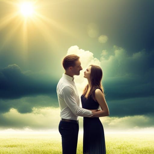 couple in love put appart