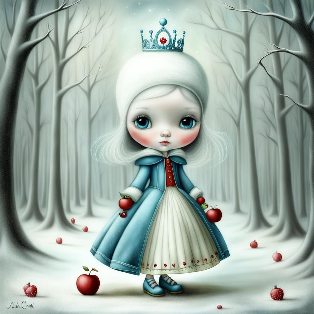 Snow White in Nicoletta Ceccoli Style