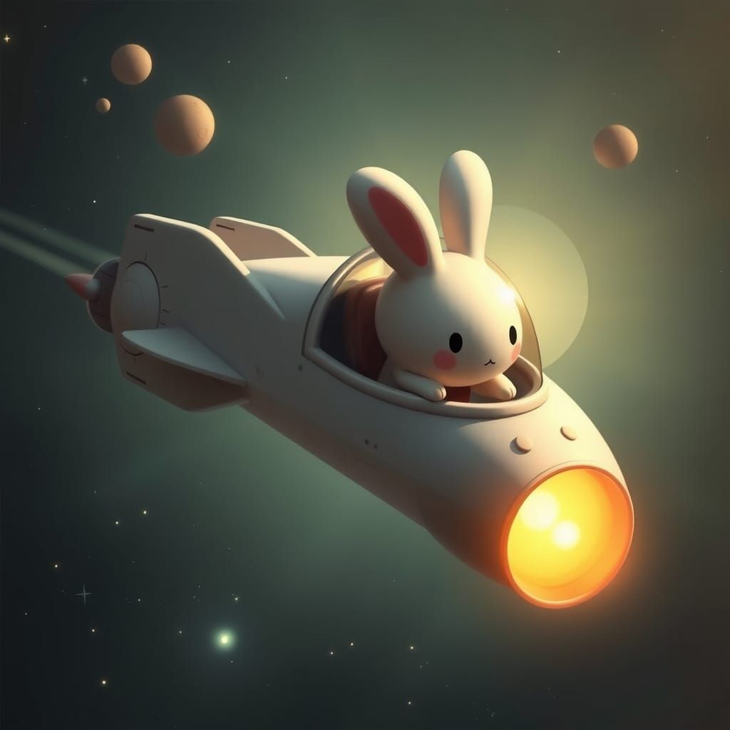 Miffy Bunny Spaceship