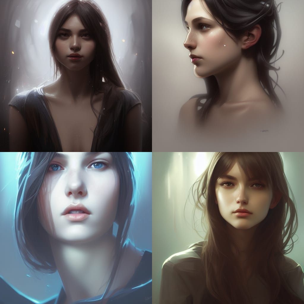 Detailed Portrait in Hyperrealistic Style